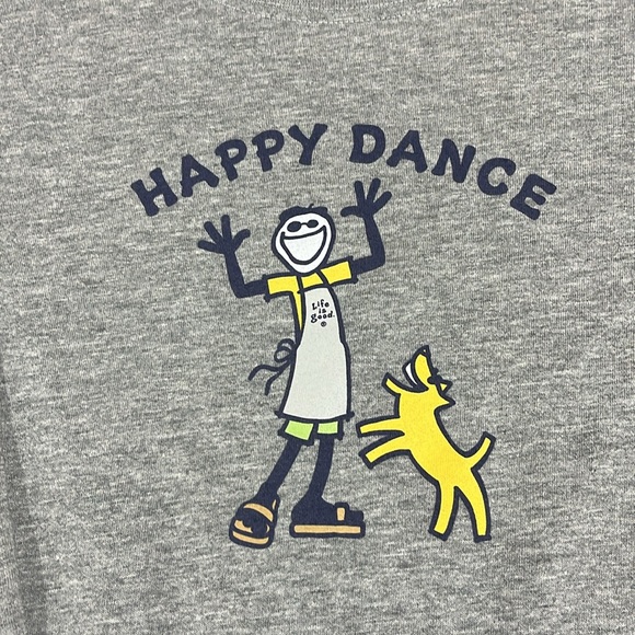 Life Is Good Vintage women’s long sleeve grey tee shirt, size small - Picture 2 of 7